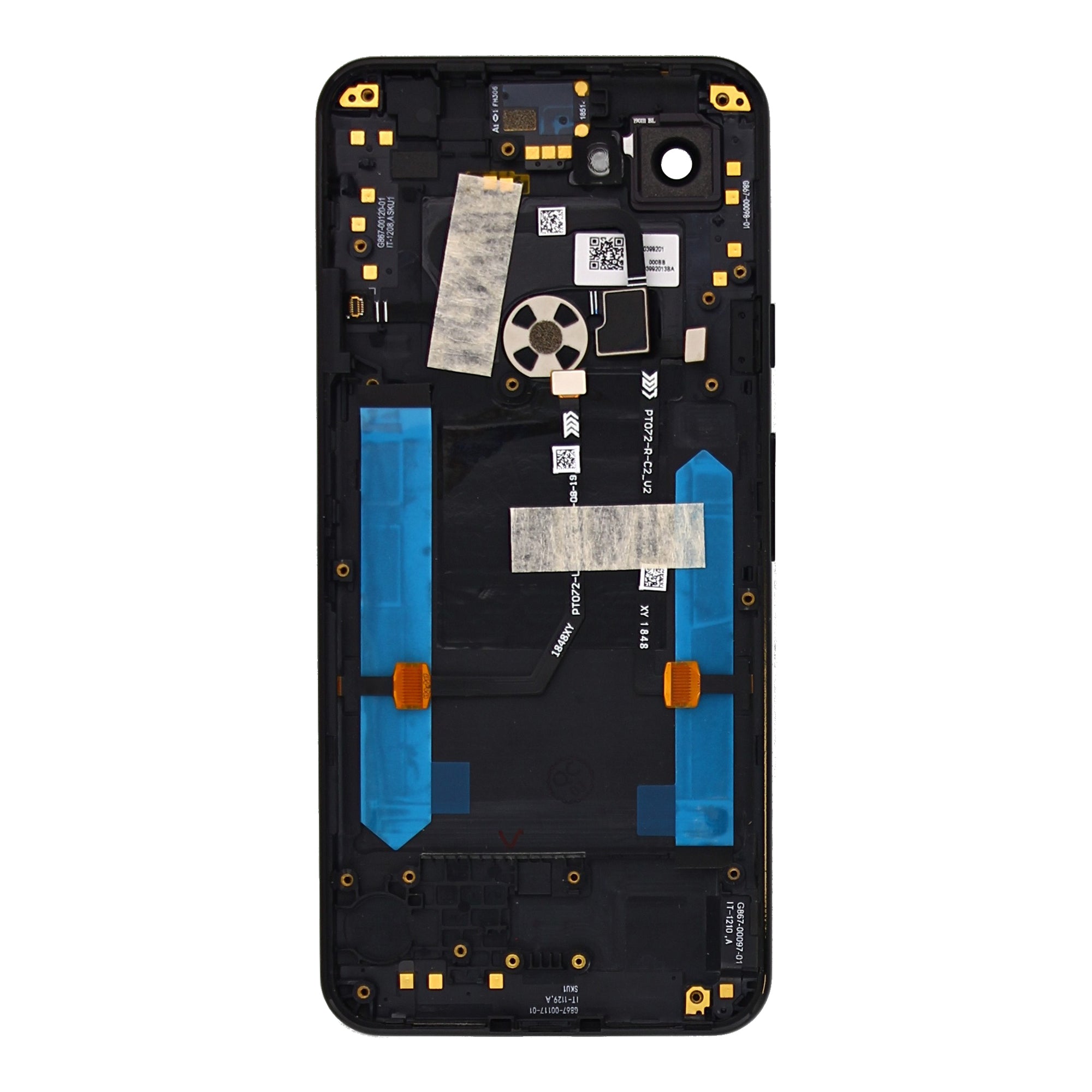 Google Pixel 3a Back Cover With Lens Just Black OEM