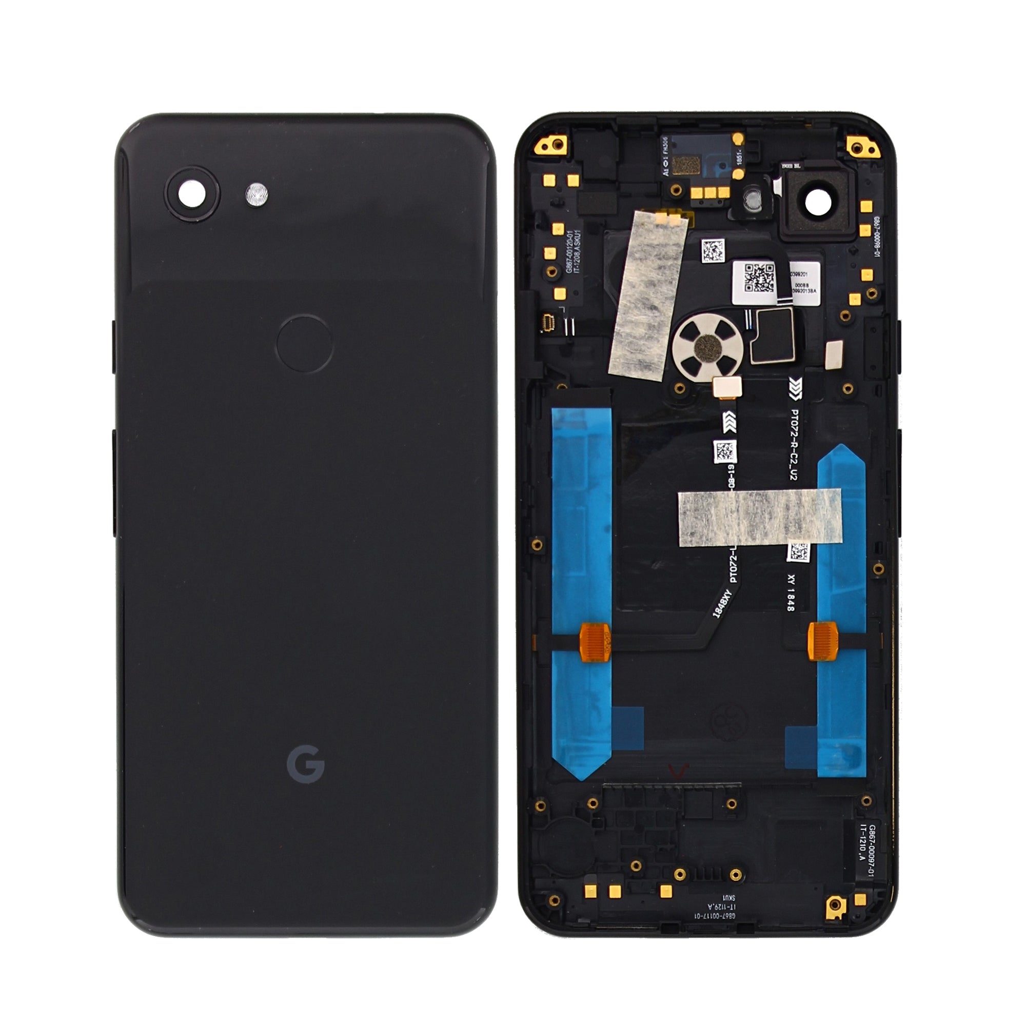Google Pixel 3a Back Cover With Lens Just Black OEM