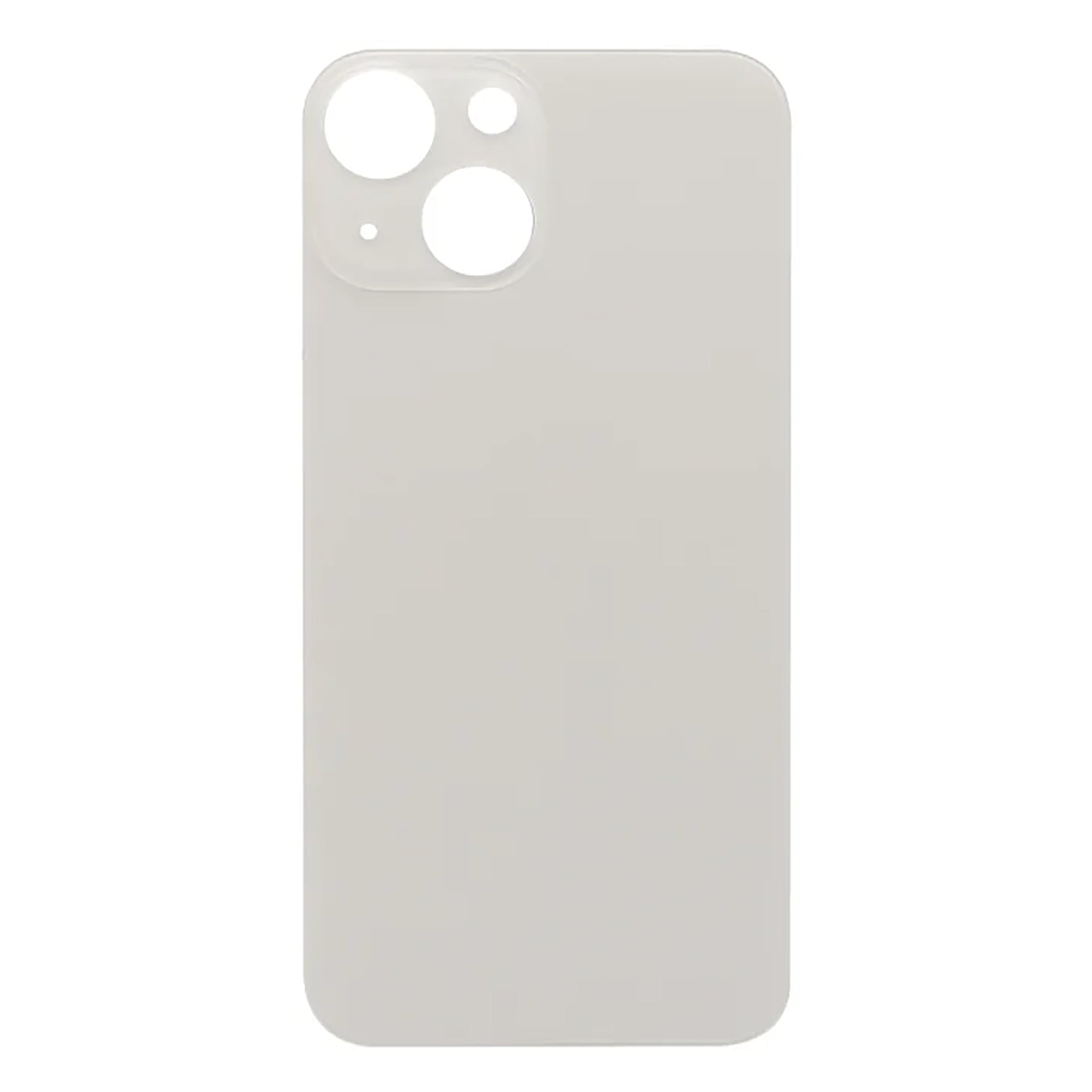 For Apple iPhone 13 Mini Back Glass, Enlarged Camera Frame Starlight Compatible