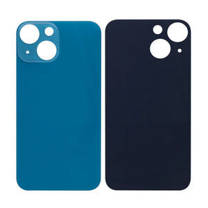 For Apple iPhone 13 Mini Back Glass, Enlarged Camera Frame Blue Compatible