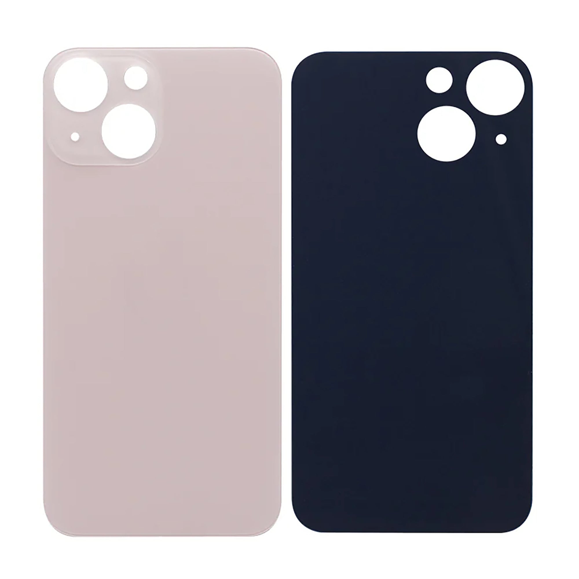 For Apple iPhone 13 Mini Back Glass, Enlarged Camera Frame Pink Compatible