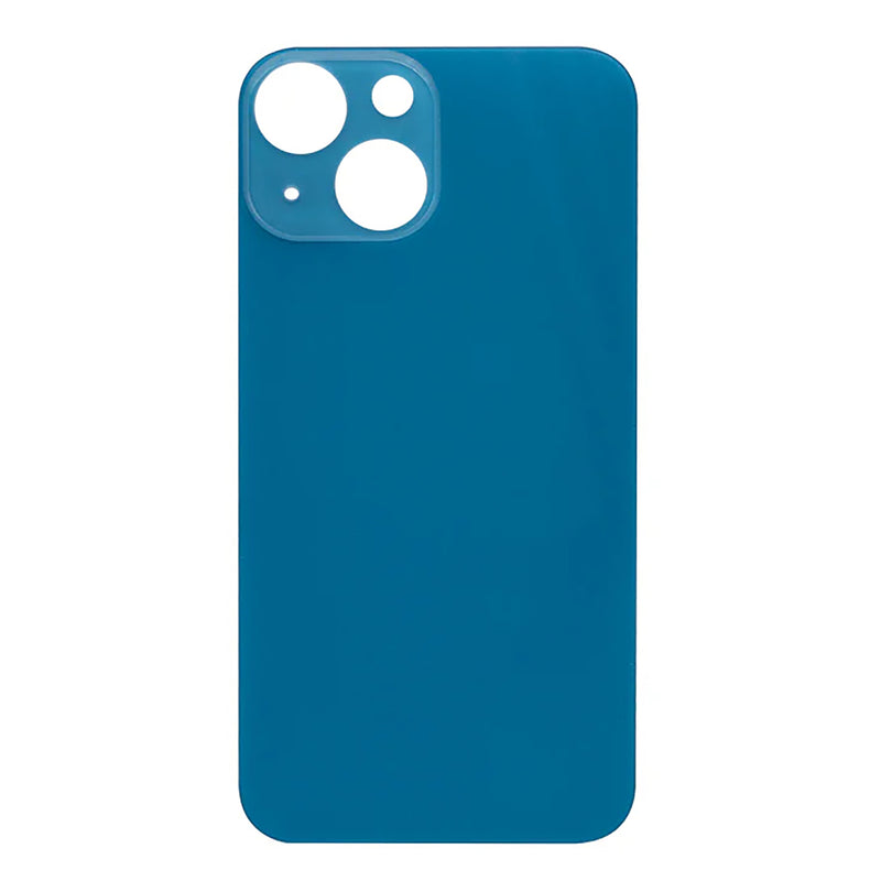 For Apple iPhone 13 Back Glass, Enlarged Camera Frame Blue Compatible