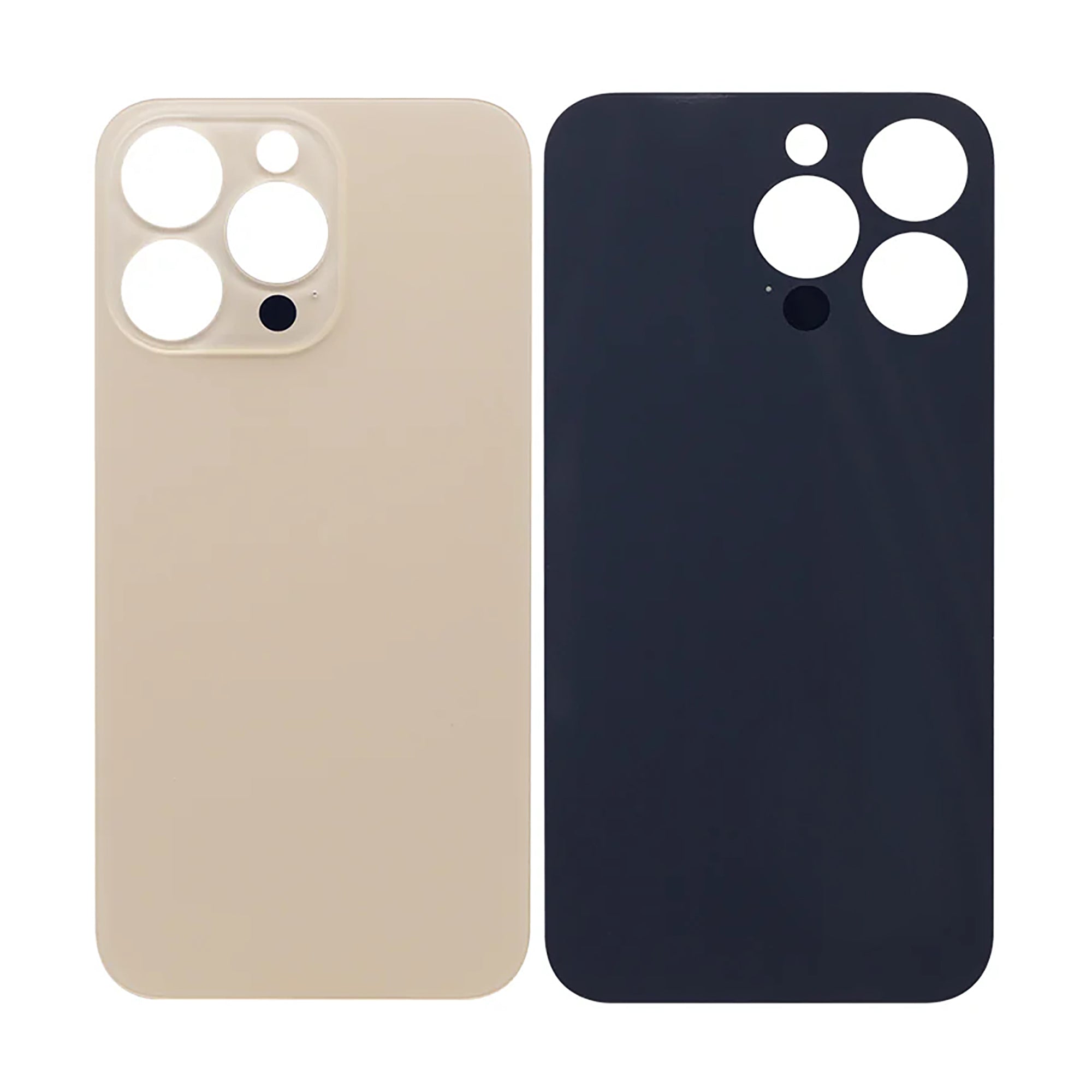 For Apple iPhone 13 Pro Back Glass, Enlarged Camera Frame Gold Compatible