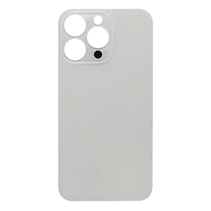 For Apple iPhone 13 Pro Max Back Glass, Enlarged Camera Frame Silver Compatible