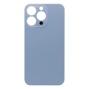 For Apple iPhone 13 Pro Max Back Glass, Enlarged Camera Frame Sierra Blue Compatible