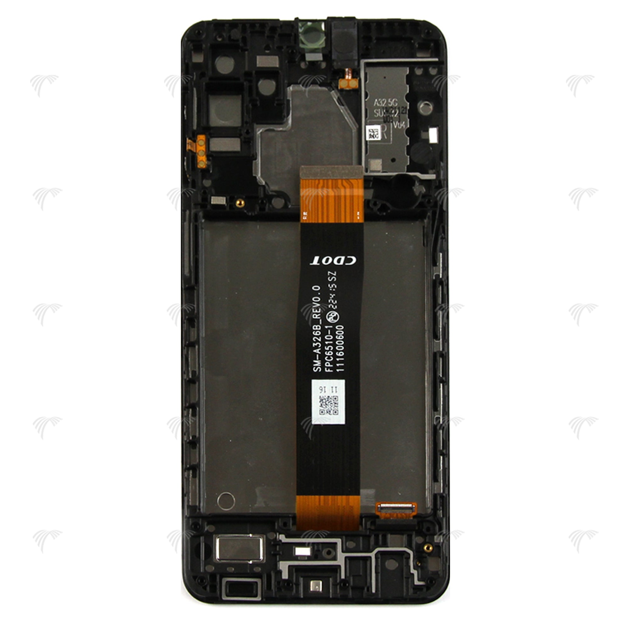 Samsung Galaxy A32 5G A326B Display And Digitizer With Frame Black Service Pack