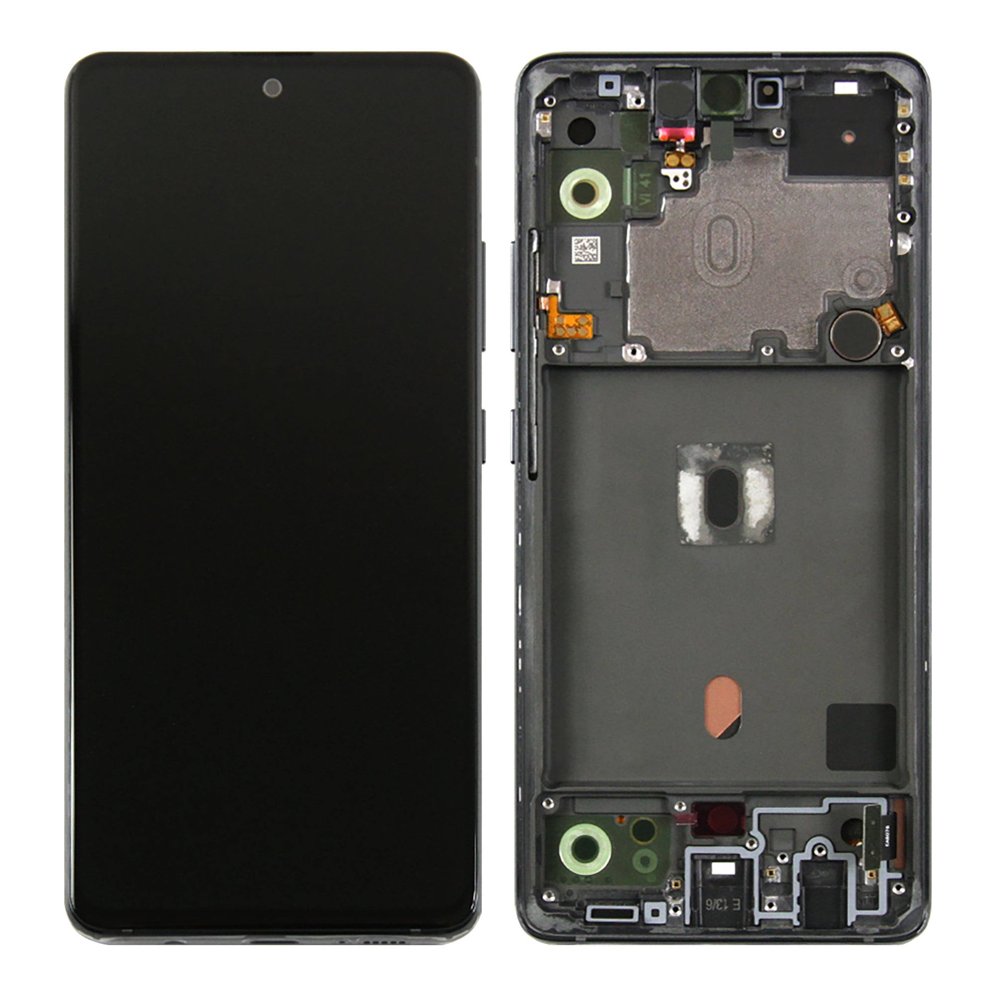 Samsung Galaxy A51 5G A516B Display And Digitizer With Frame Prism Cube Black Service Pack