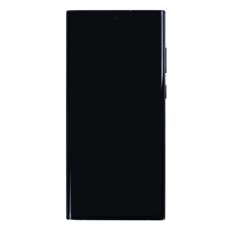 Samsung Galaxy S22 Ultra 5G S908B Display And Digitizer With Frame Phantom Black Soft-OLED