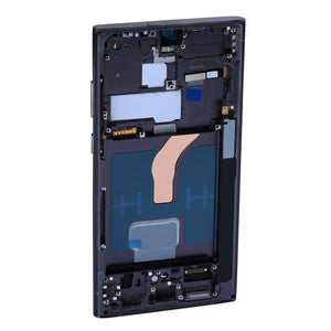 Samsung Galaxy S22 Ultra 5G S908B Display And Digitizer With Frame Phantom Black Soft-OLED