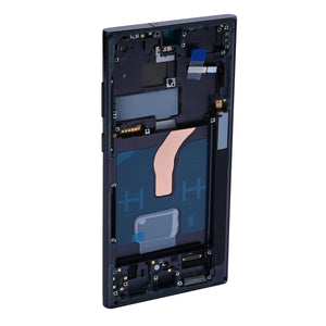Samsung Galaxy S22 Ultra 5G S908B Display And Digitizer With Frame Phantom Black SOFT-OLED