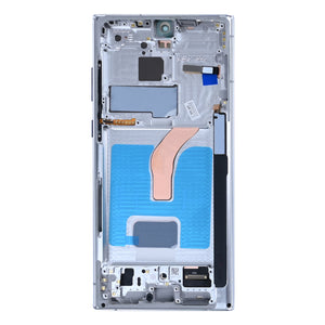 Samsung Galaxy S22 Ultra S908B Display And Digitizer With Frame Phantom White Soft-OLED
