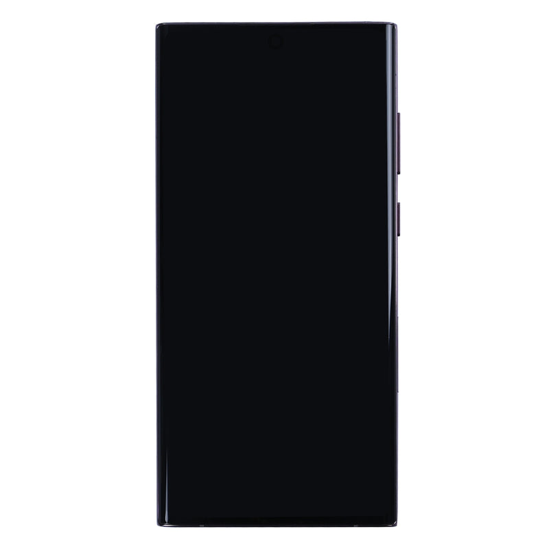 Samsung Galaxy S22 Ultra S908B Display And Digitizer With Frame Burgundy Soft-OLED