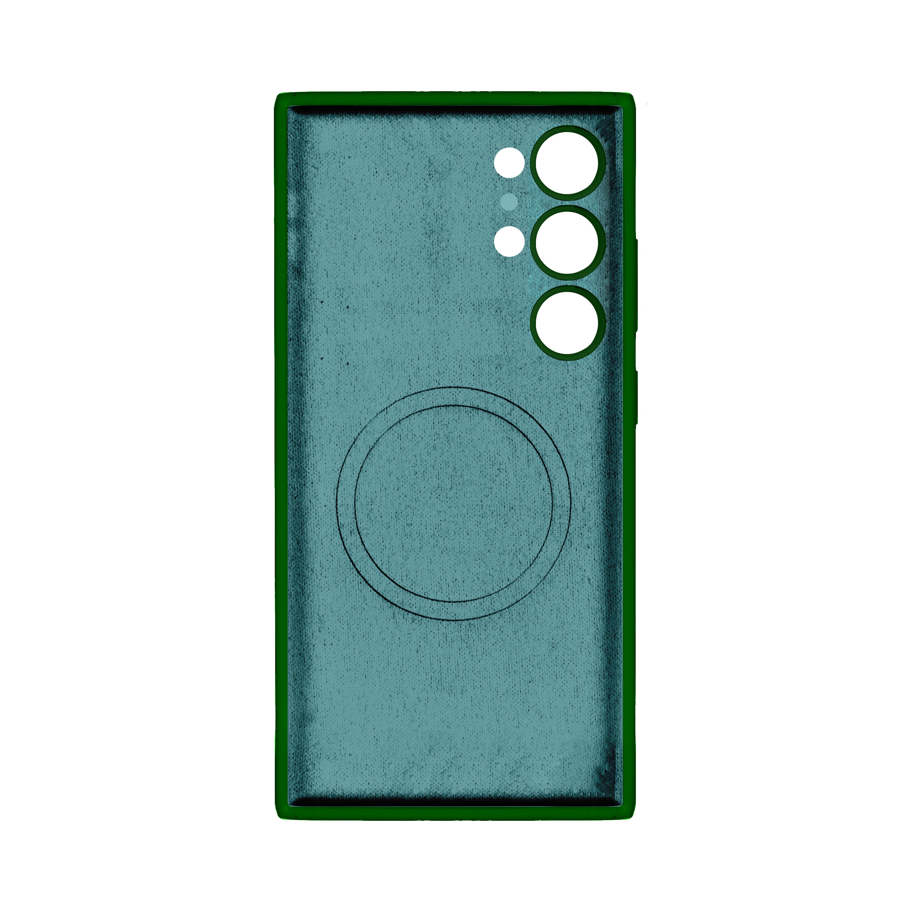 Rixus Soft TPU Phone Case Dark With MagSafe For Samsung Galaxy S24 Ultra Green