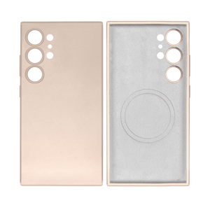 Rixus Soft TPU Phone Case Dark With MagSafe Compatible For Samsung Galaxy S24 Ultra Gold