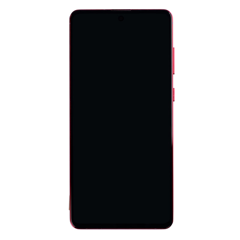 Samsung Galaxy Note 10 Lite N770F Display And Digitizer With Frame Aura Red SOFT-OLED