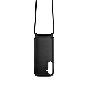 Rixus TPU Necklace Cord Cover For Samsung Galaxy S24 Black