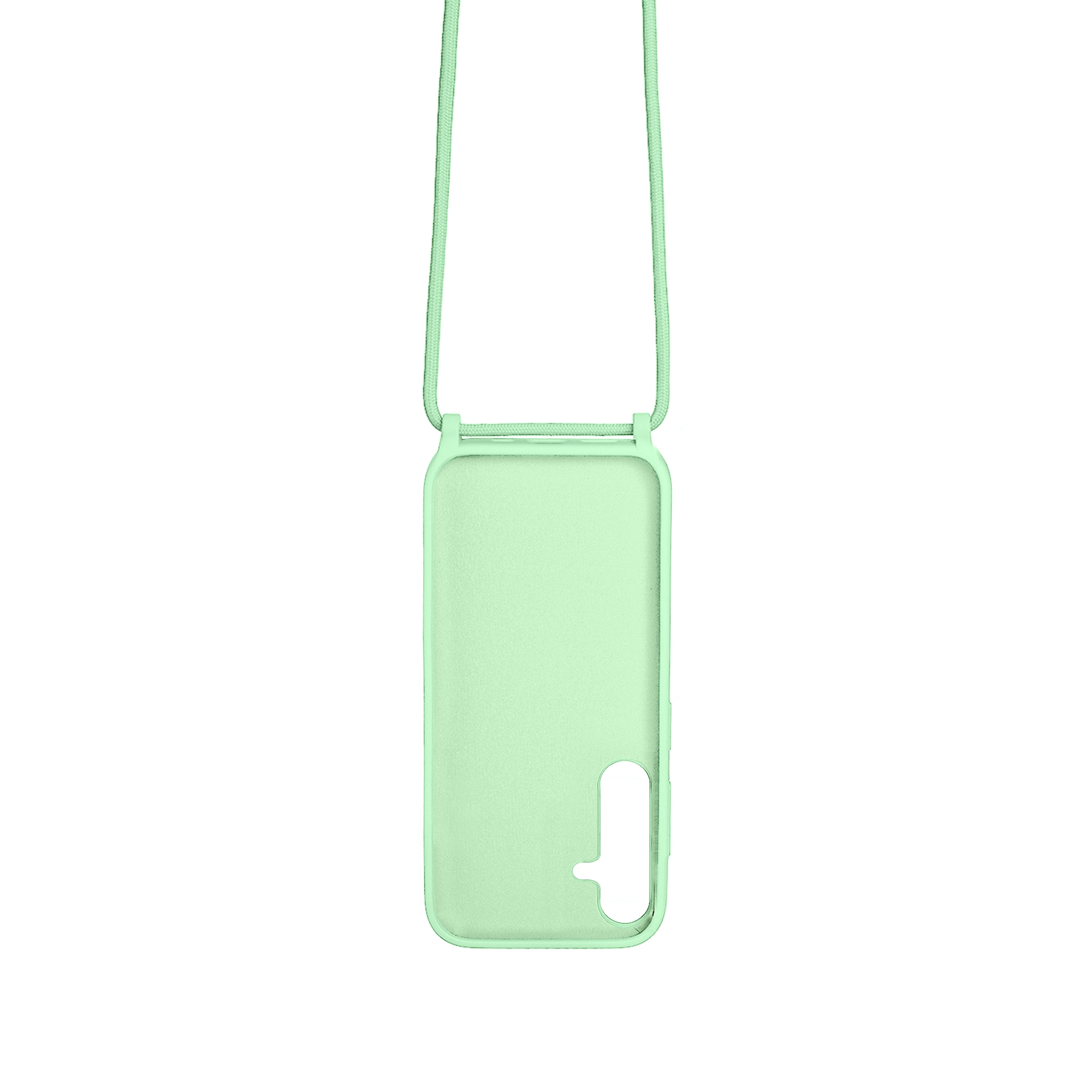 Rixus TPU Necklace Cord Cover For Samsung Galaxy S24 Plus Matcha