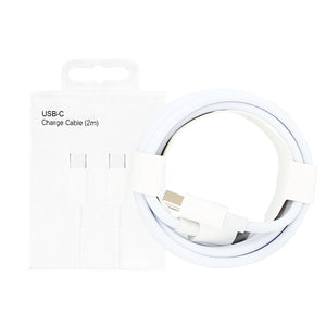 For Apple USB-C To USB-C Cable 200cm White Retail Box