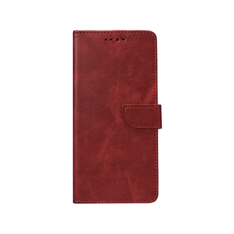 Rixus Bookcase For Samsung Galaxy A54 5G Dark Red