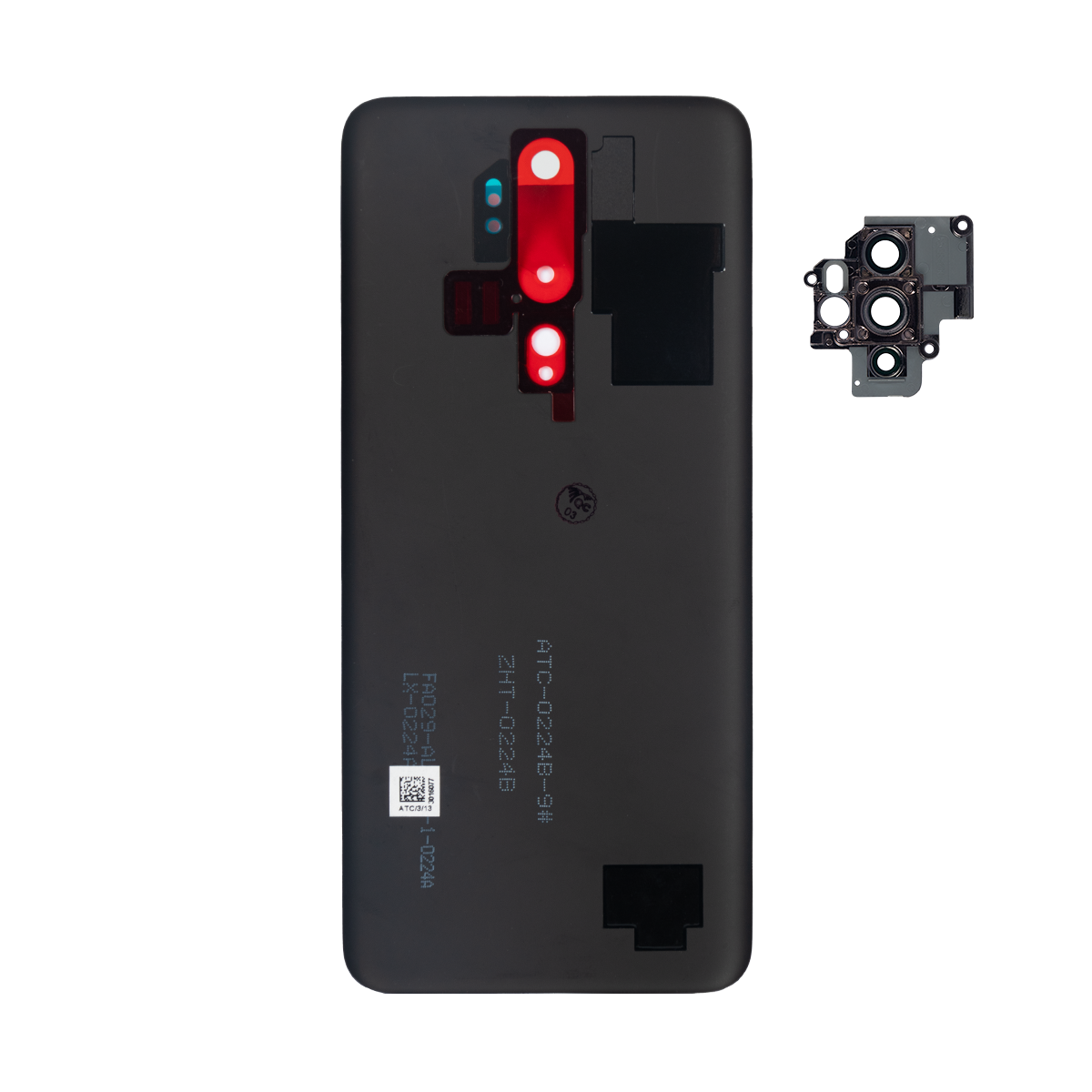 Oppo A5 2020 Back Cover With Lens Mirror Black OEM
