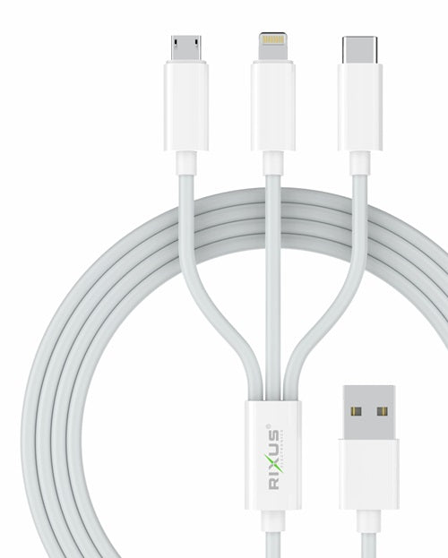 Rixus RXU31 USB Multi Cable Charge And Data Transmit 1.2m