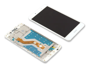 Huawei Y7 Display And Digitizer With Frame White OEM