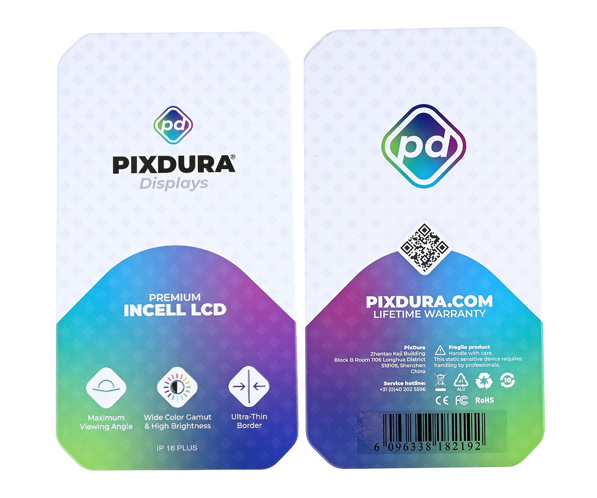 PIXDURA For Apple iPhone 16 Plus Display And Digitizer In-Cell Premium (IC Removable)
