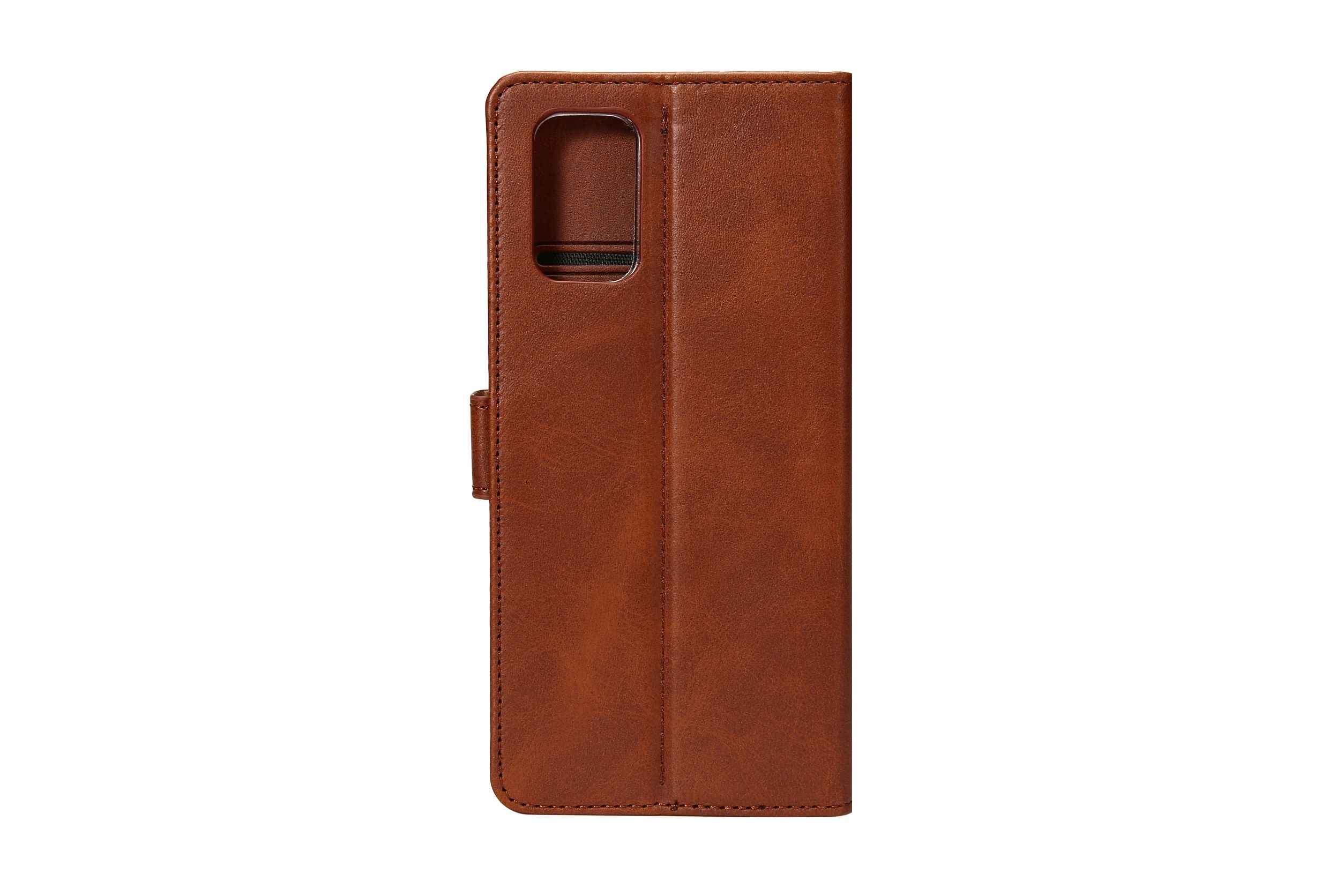Rixus Bookcase For Samsung Galaxy A73 5G Brown