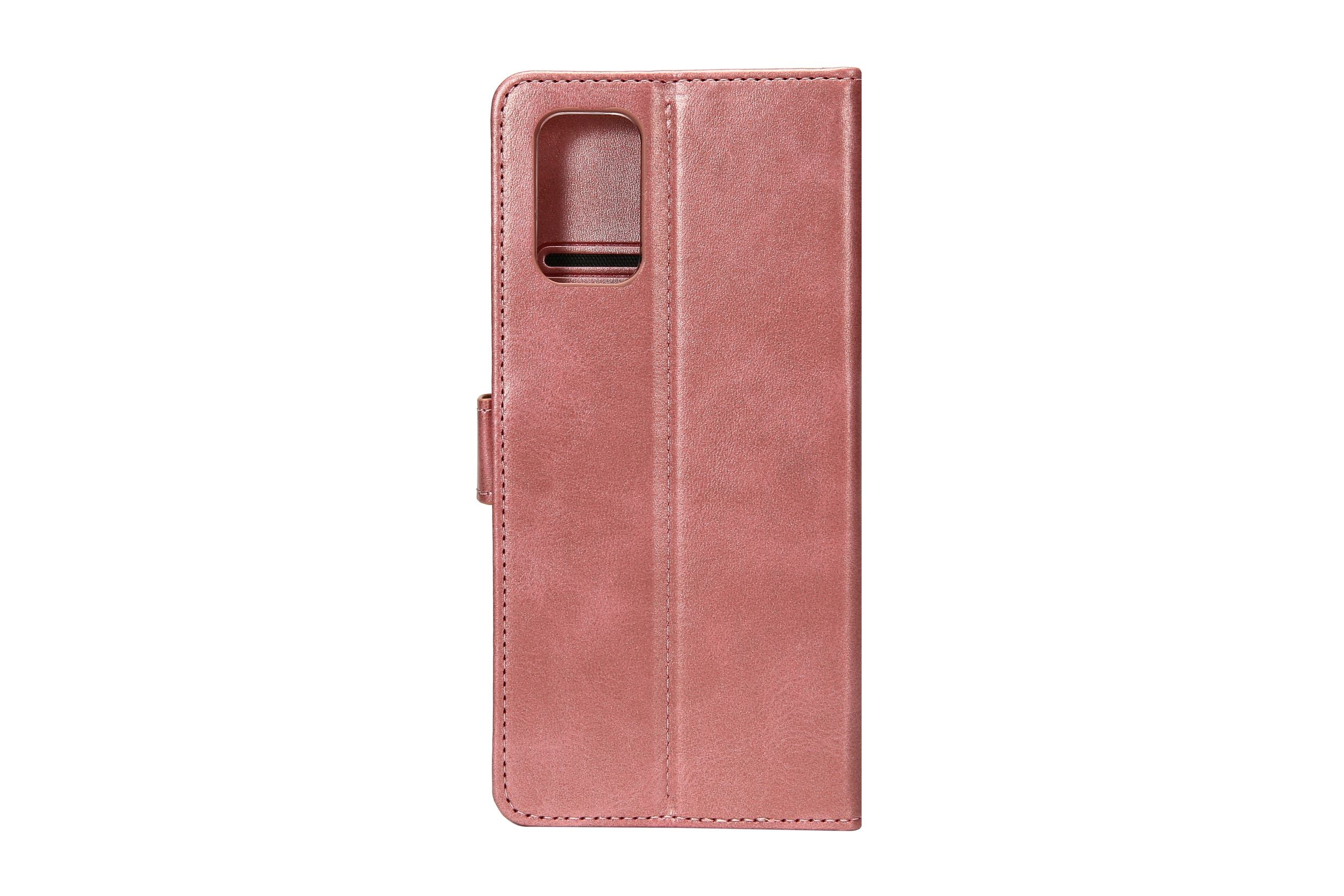 Rixus Bookcase For Samsung Galaxy A2 Core Pink