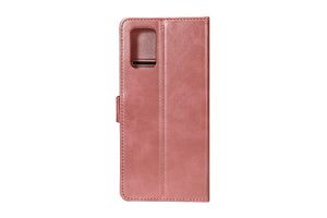 Rixus Bookcase For Samsung Galaxy A33 5G Pink