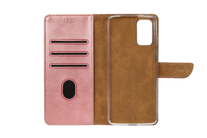 Rixus Bookcase For Samsung Galaxy A33 5G Pink