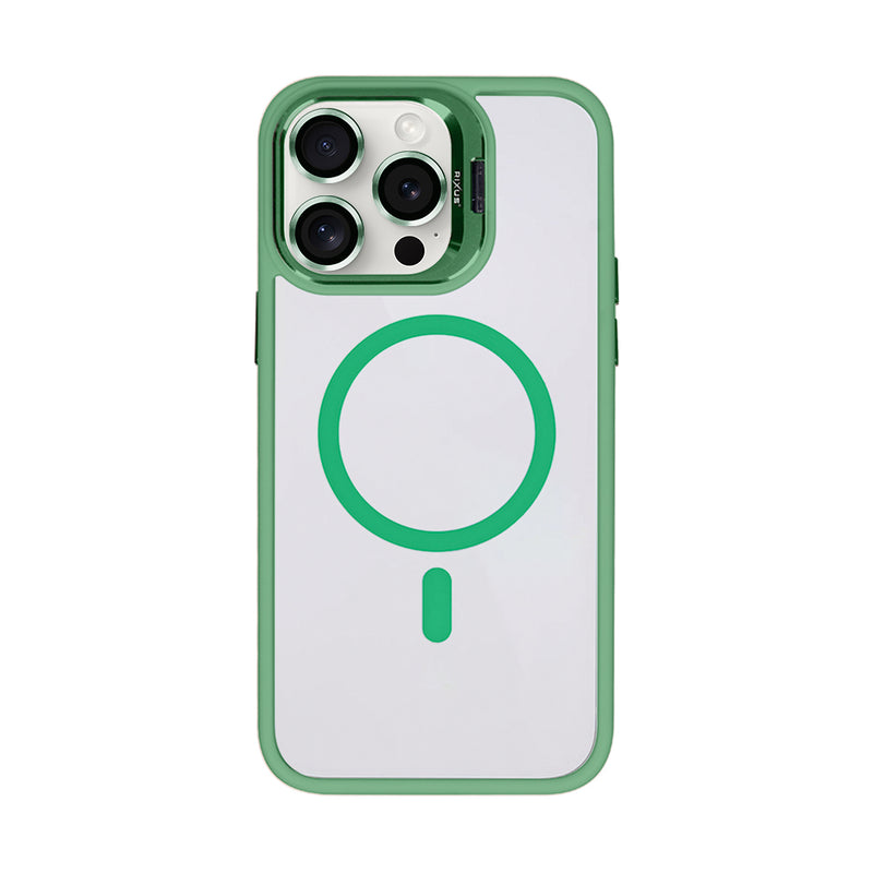 Rixus Classic 03 Case With MagSafe For Apple iPhone 15 Pro Max Light Green