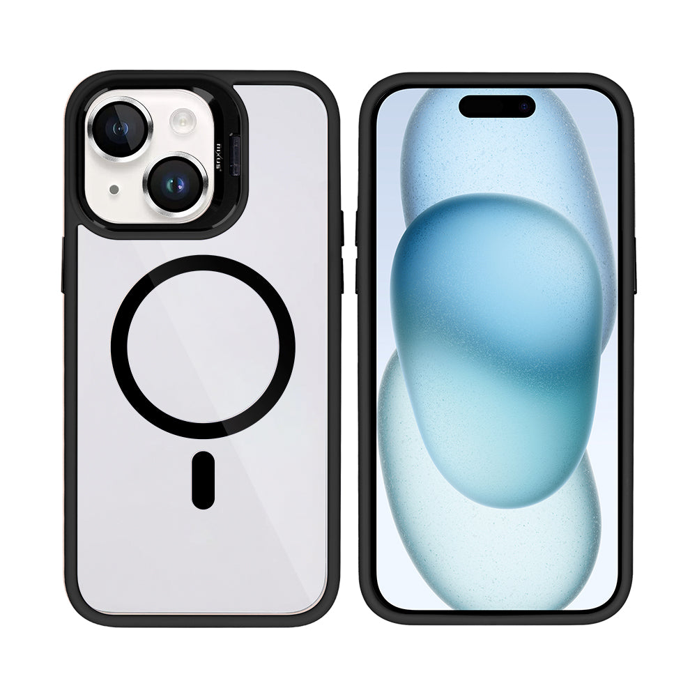 Rixus Classic 03 Case With MagSafe For Apple iPhone 15 Plus Black