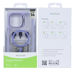 Rixus Classic 03 Case With MagSafe For Apple iPhone 14 Light Purple