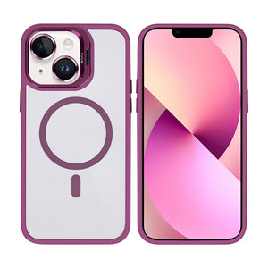 Rixus Classic 03 Case With MagSafe For Apple iPhone 14 Dark Pink