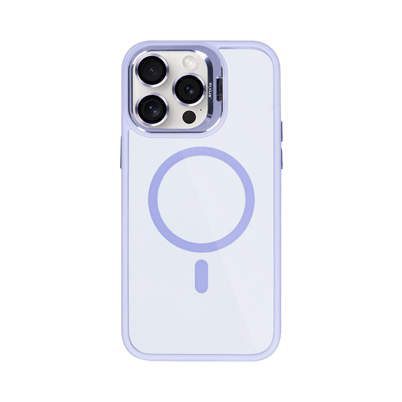 Rixus Classic 03 Case With MagSafe Compatible For Apple iPhone 12, 12 Pro Light Purple