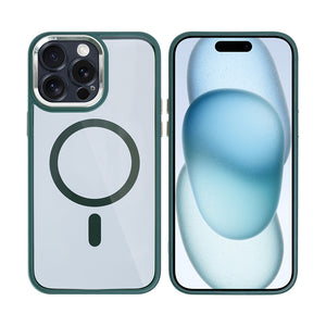 Rixus Classic 04 Case With MagSafe For Apple iPhone 15 Pro Dark Green