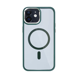 Rixus Classic 04 Case With MagSafe Compatible For Apple iPhone 12 Dark Green