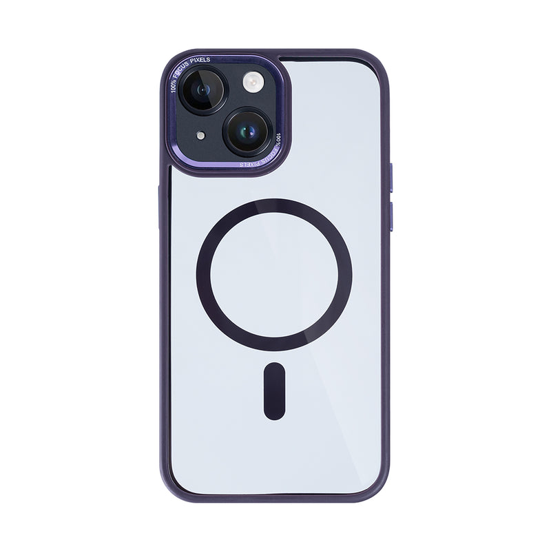 Rixus Classic 04 Case With MagSafe Compatible For Apple iPhone 14 Plus Purple