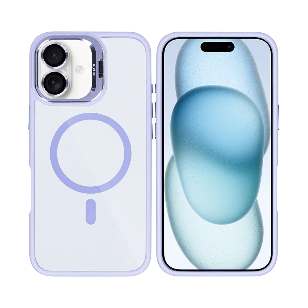 Rixus Classic 03 Case With MagSafe For Apple iPhone 16 Light Purple