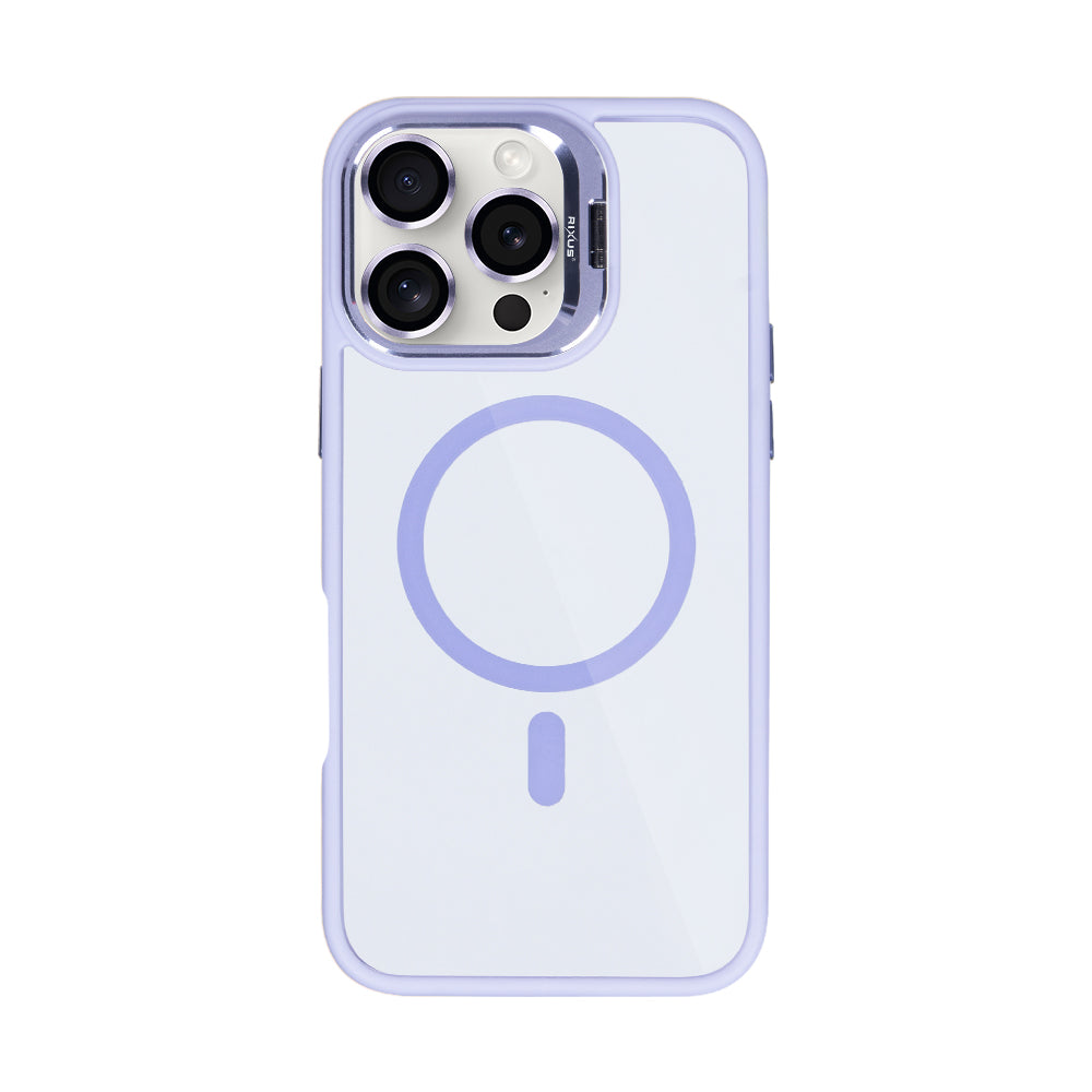 Rixus Classic 03 Case With MagSafe For Apple iPhone 16 Pro Light Purple
