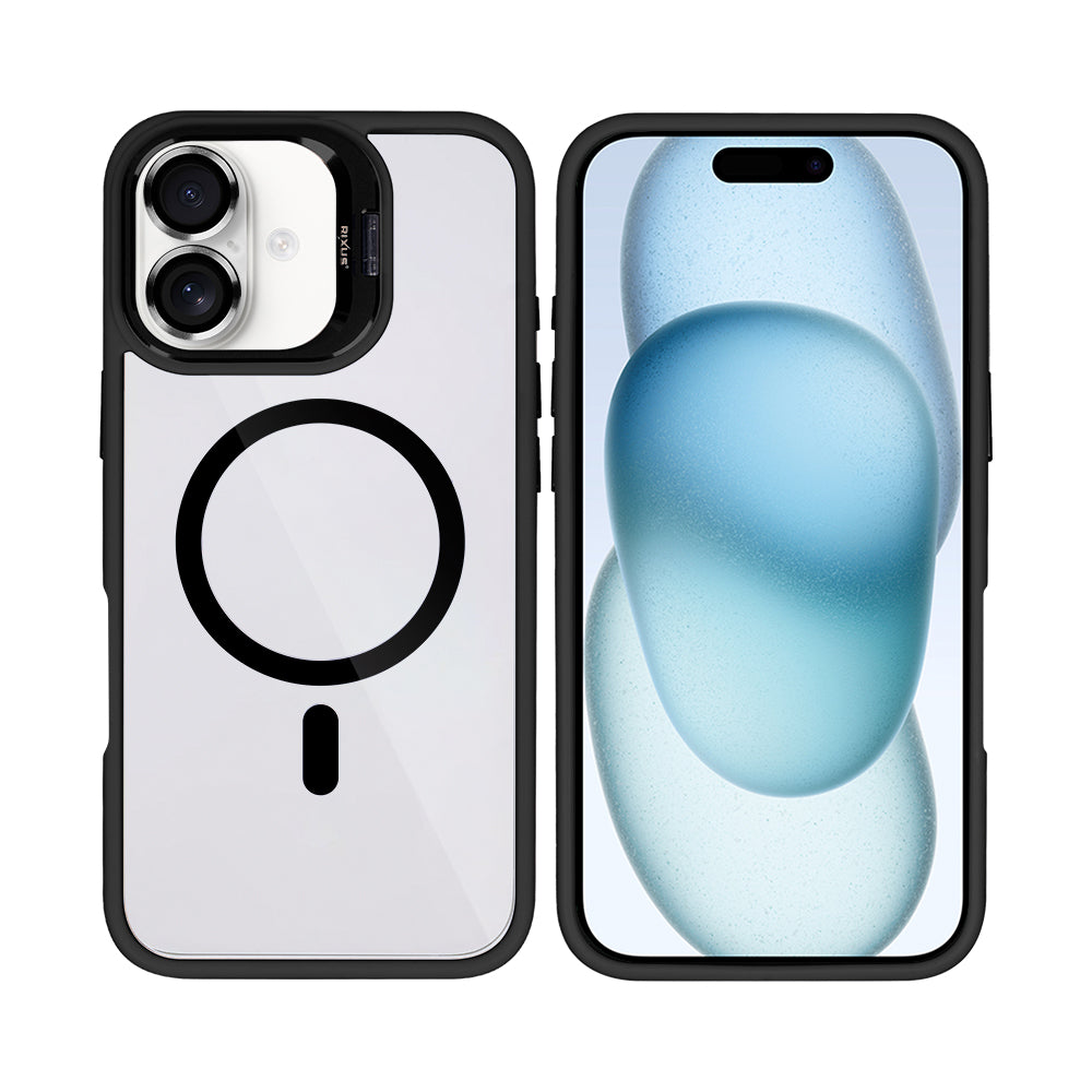 Rixus Classic 03 Case With MagSafe For Apple iPhone 16 Plus Black
