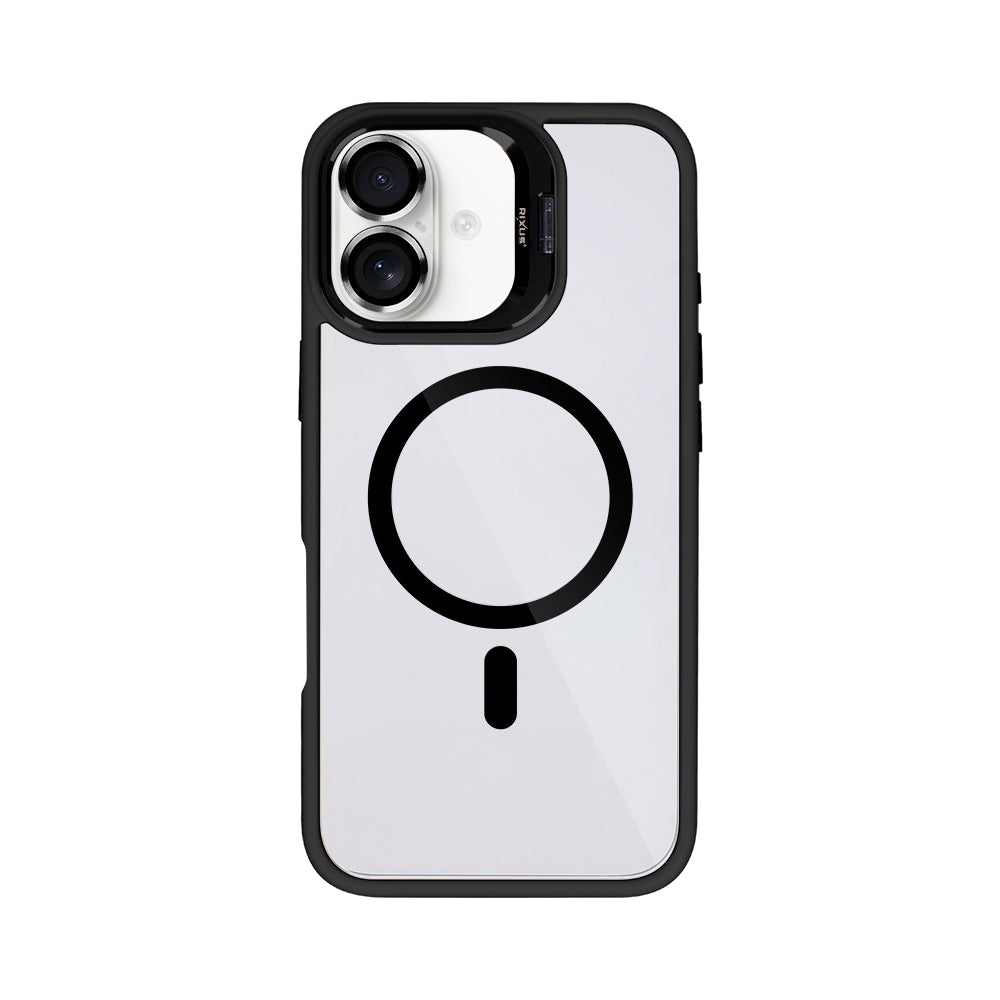 Rixus Classic 03 Case With MagSafe For Apple iPhone 16 Plus Black