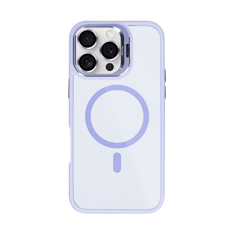 Rixus Classic 03 Case With MagSafe For Apple iPhone 16 Pro Max Light Purple
