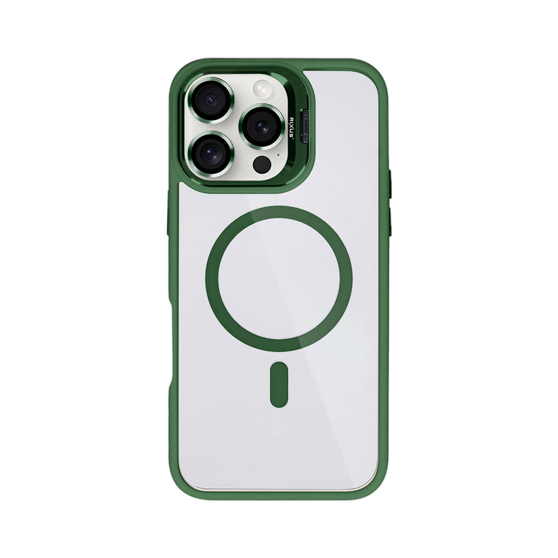 Rixus Classic 03 Case With MagSafe For Apple iPhone 16 Pro Max Dark Green