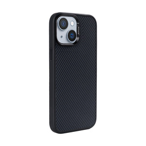 Rixus Mag Carbon With MagSafe Compatible For Apple iPhone 13 Titanium Black