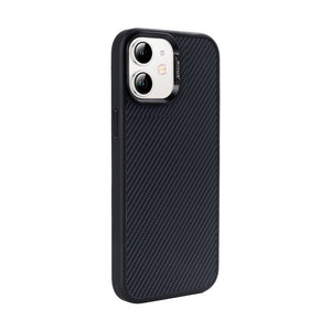 Rixus Mag Carbon With MagSafe For Apple iPhone 12, 12 Pro Titanium Black