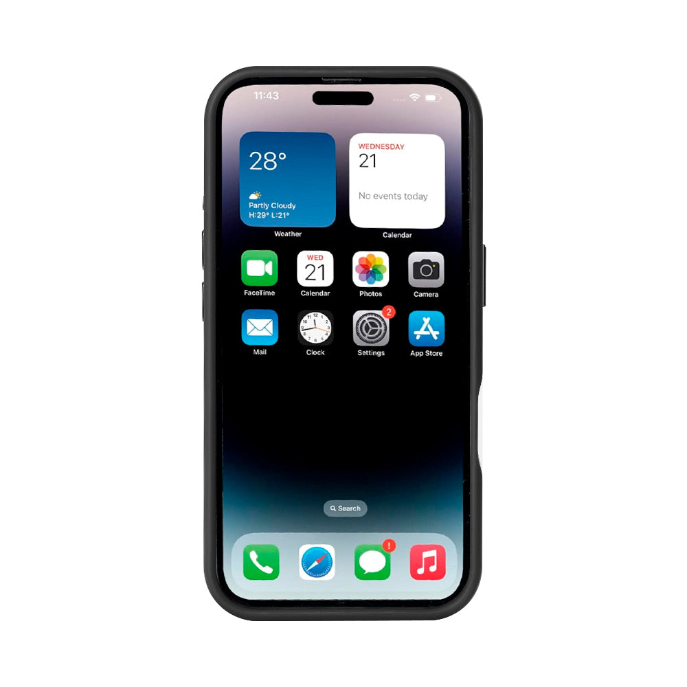 Rixus Mag Carbon With MagSafe For Apple iPhone 16 Titanium Black