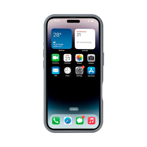 Rixus Mag Carbon With MagSafe Compatible For Apple iPhone 16 Titanium Grey