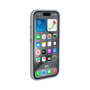 Rixus Mag Carbon With MagSafe Compatible For Apple iPhone 16 Titanium Grey